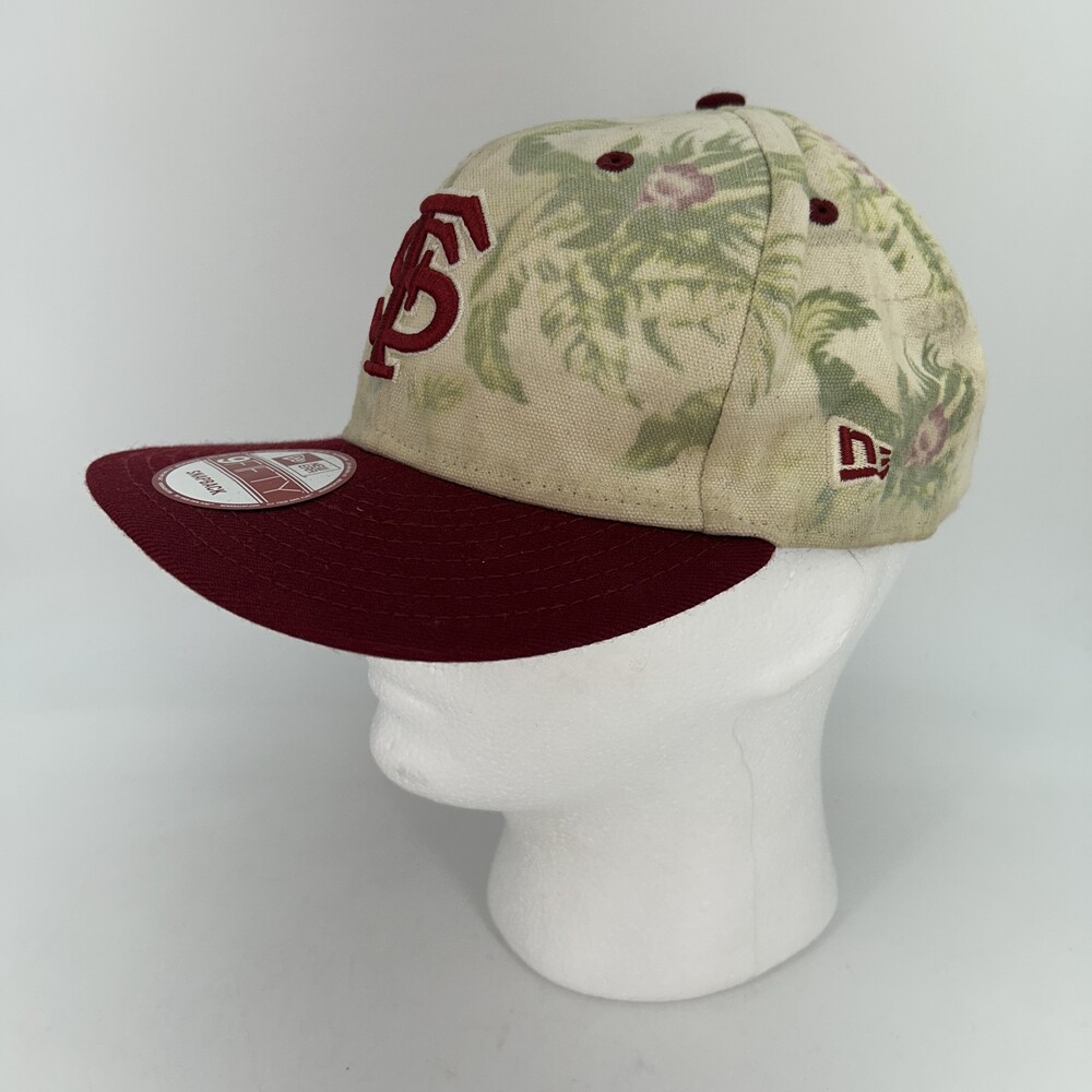 Florida State Seminoles Hat Cap Snap Back Floral NCAA Baseball New Era - Picture 2 of 12